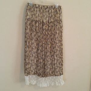 T & Company floral skirt
